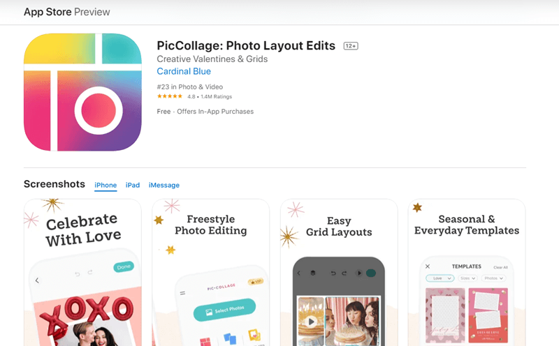 PicCollage Créateur de collages pour Instagram