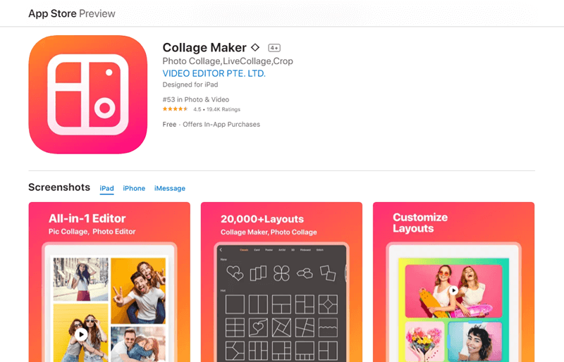 Приложение Collage Maker