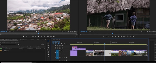 كيفية تقليم الفيديو في premiere pro