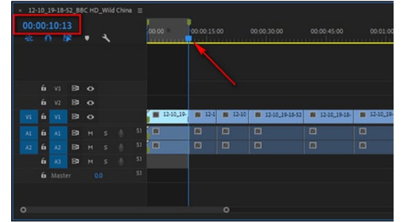 تقليم الفيديو دون إعادة العرض في premiere pro