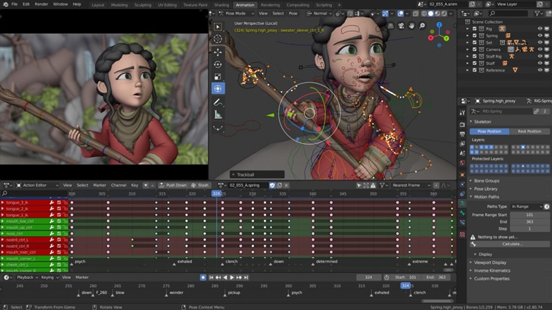 Rigging dei personaggi di Blender