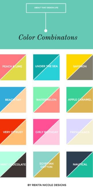 combinaciones de color para diseñadores