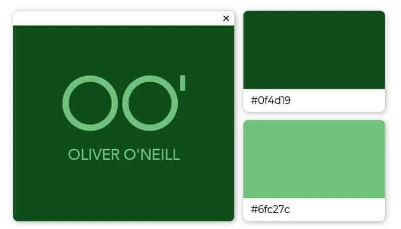 colors that match with dark green