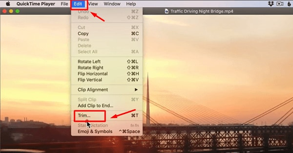 how to trim video in quicktime