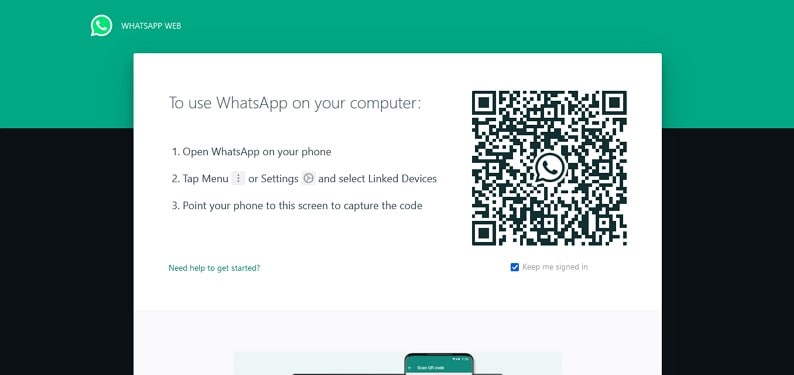 Anmeldung whatsapp web