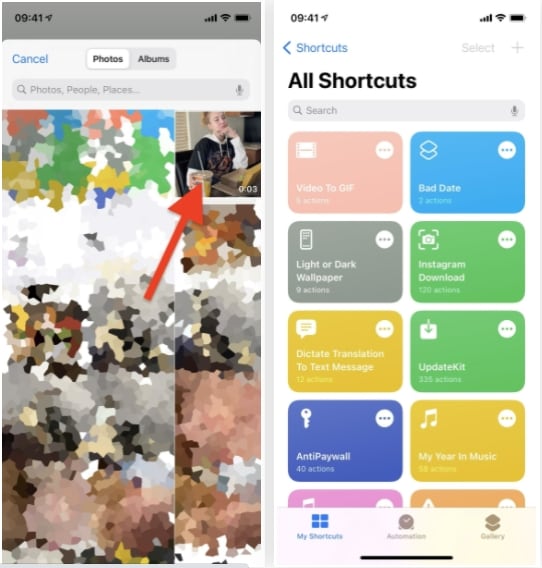 Using Shortcut To Make Videos To GIF 3