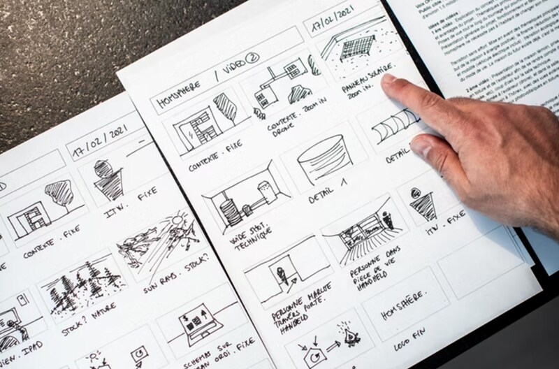 Erstellung eines Storyboards. Erstellen von 2D & 3D Animation