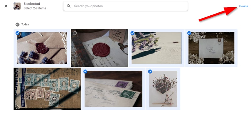 Create Google Photos Collage