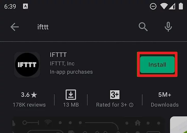 install ifttt app 