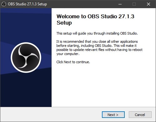install the obs studio