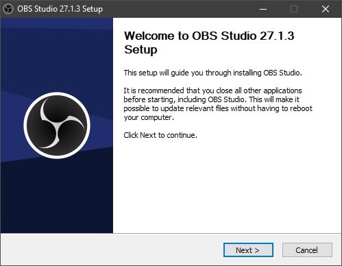 installare lo studio obs