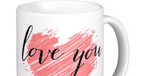 white valentine's day gift - customized coffee mugs