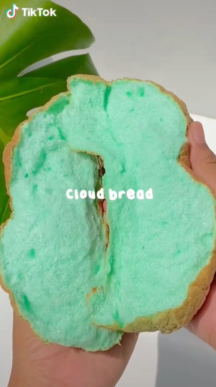 Colorful cloud bread