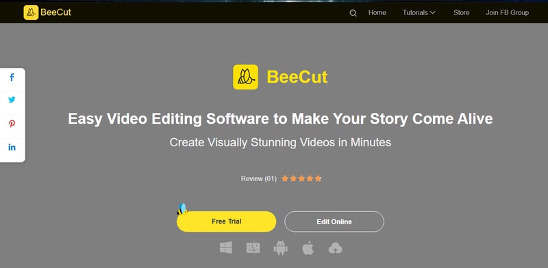 add audio to images with beecut
