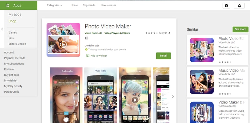 Foto-Video-Maker mit Musik-App