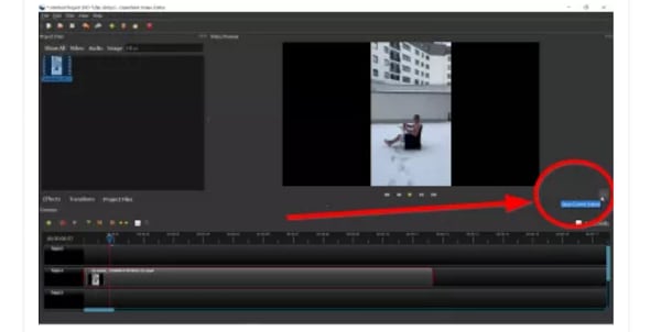 blur part of a video using openshot