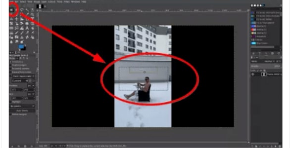 come sfocare parte di un video con openshot - area di sfocatura