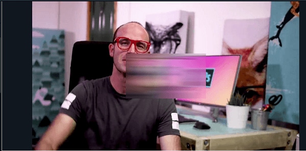 como desenfocar la cara en video usando filmora