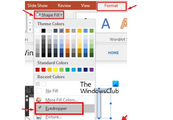 step to blur a image using powerpoint