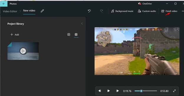 Video in Windows 10 mit dem Windows Video Editor aufhellen - Video exportieren
