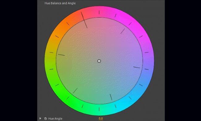 apply cinemtatic color grading to video - use vectorscope