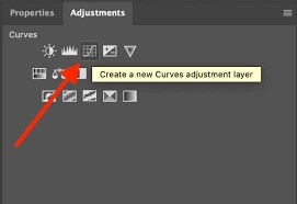 automatic color correction in photoshop - create adjust curve