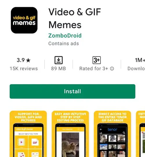 Gif Maker, Sticker Creator, Video Editor, Memes::Appstore for  Android