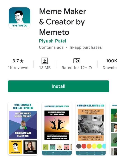 memeto-meme maker and creator