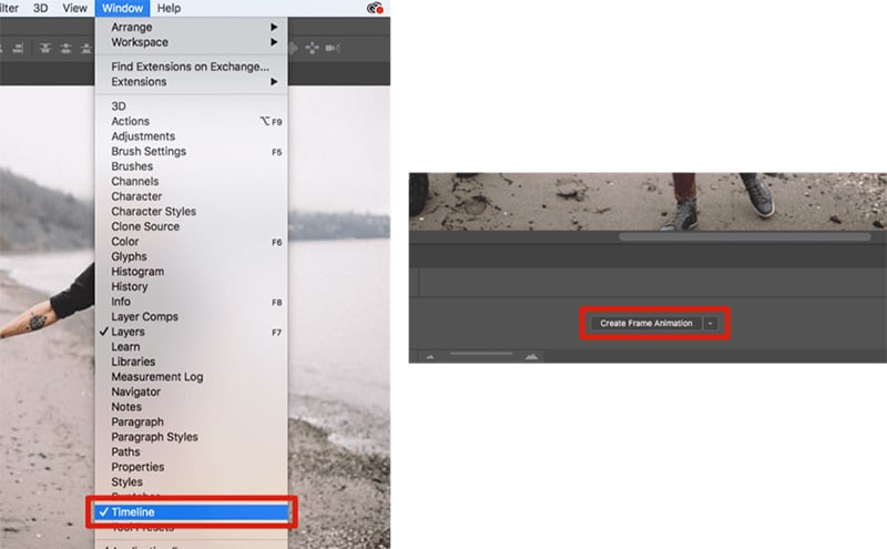 create video timeline