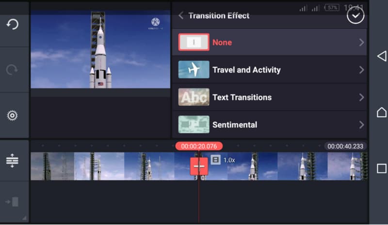 transition effects on kinemaster app