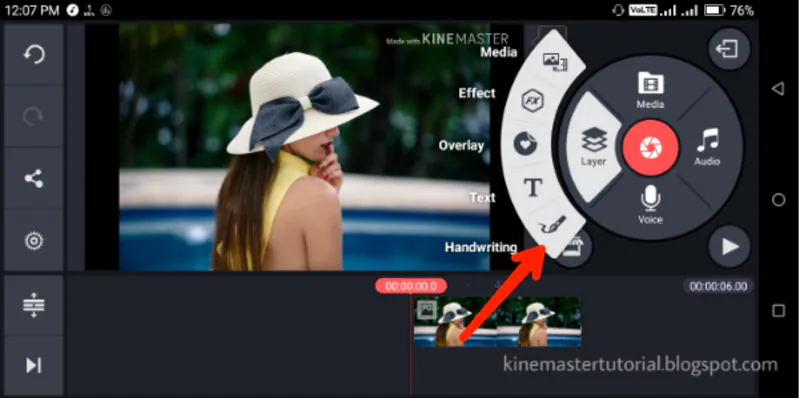 مؤثرات الكتابة باليد على برنامج kinemaster