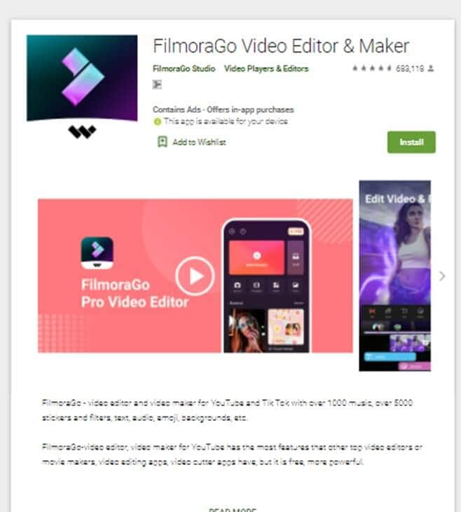 how to brighten a video on Android with FilmoraGo