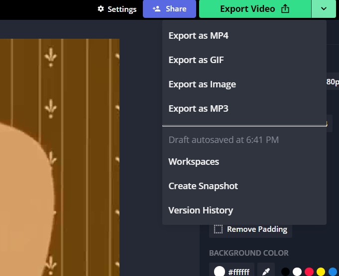 export as gif