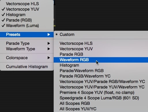 how to use lumetri scope in after effects - evaluate color and brigntess intensities