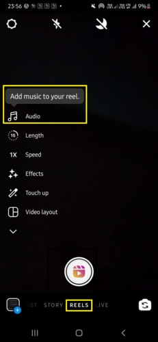  add audio to instagram reel