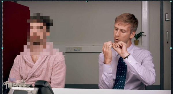 pixelate face in video using Filmora