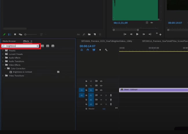 how to brigthen a video in premiere pro
