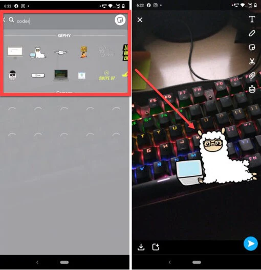 How to Send Snapchat GIFs