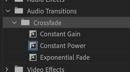 types of crossfade
