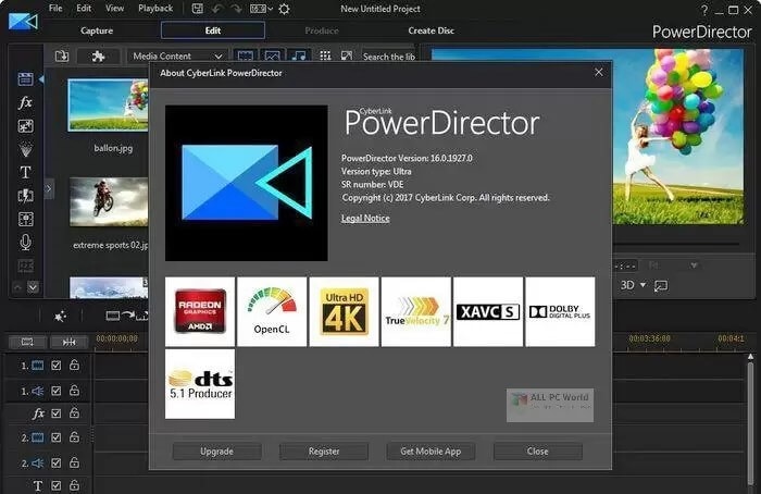 herramientas para cortar videos en pc - power director