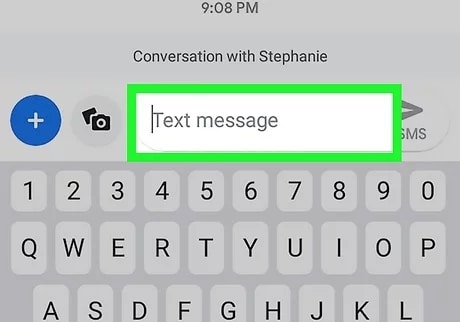 compose your text message