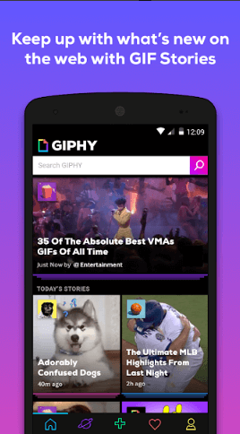 تطبيق giphy