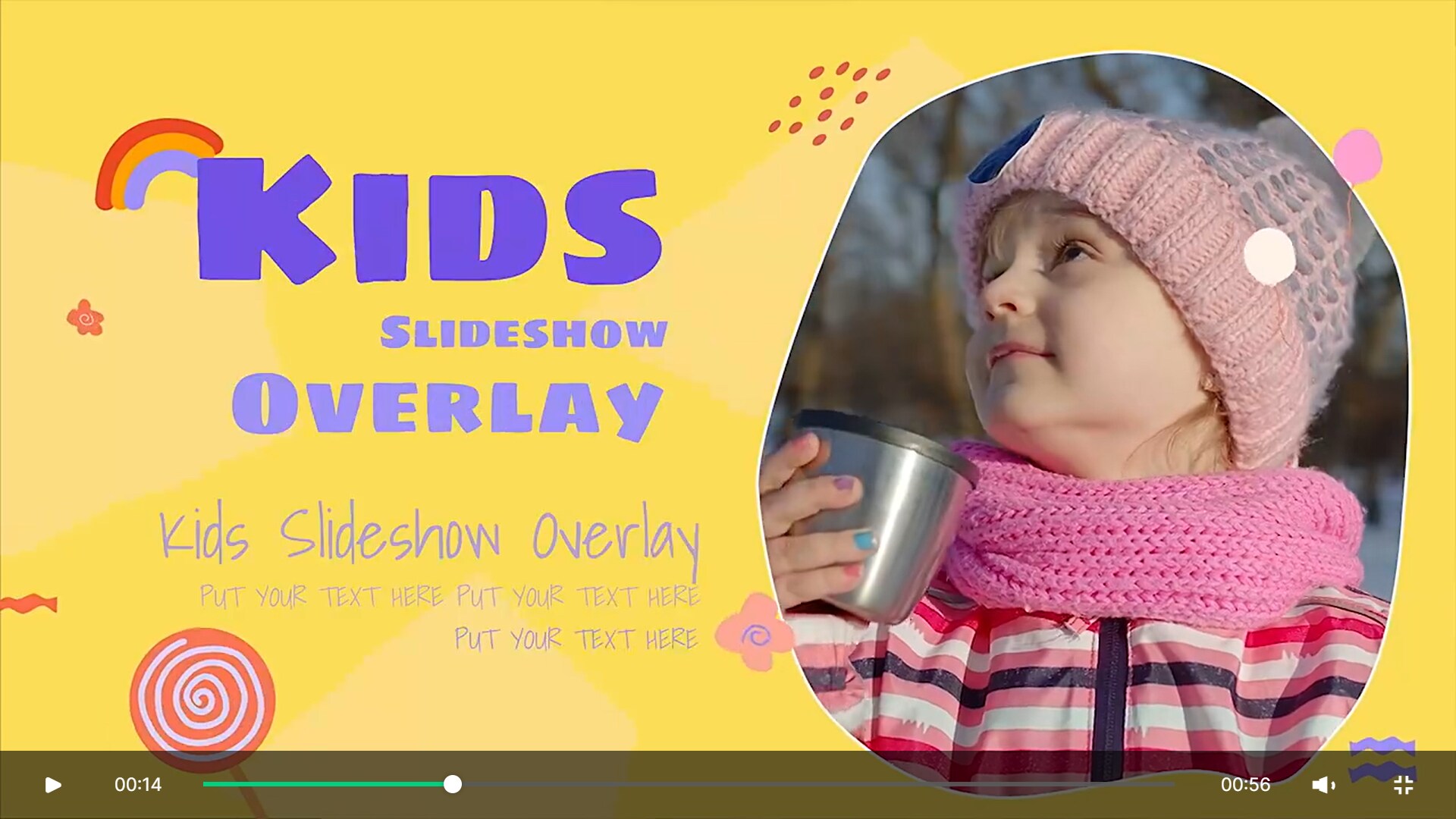 Kids slideshow pack by wondershare filmora