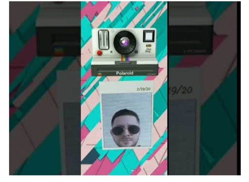 Polaroid instagram ar effect