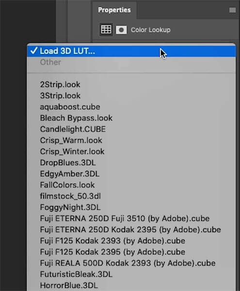 how to use 3d lut in photoshop - apply 3d lut
