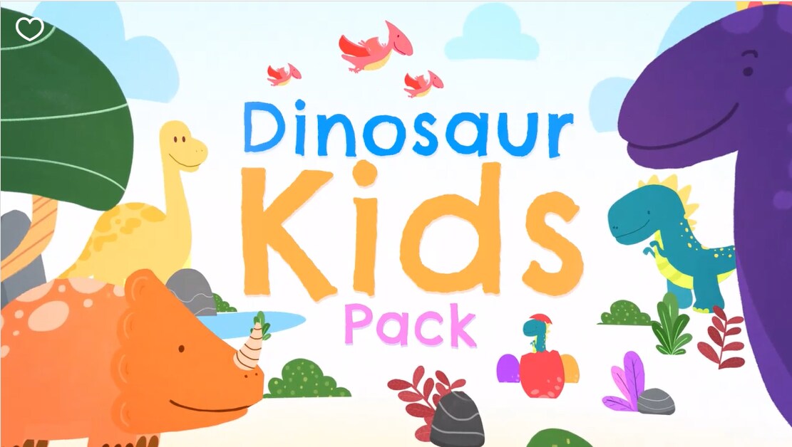 Dinosaurier-Kinderpaket von wondershare filmora 