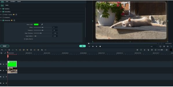 Exportieren von Videos mit transparentem Hintergrund in Filmora - Transparenzeffekt
        Anwendung