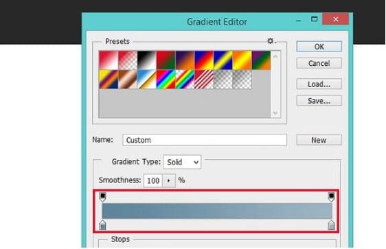 Photoshop Image Editor- Using the ‘Gradient’ Tool