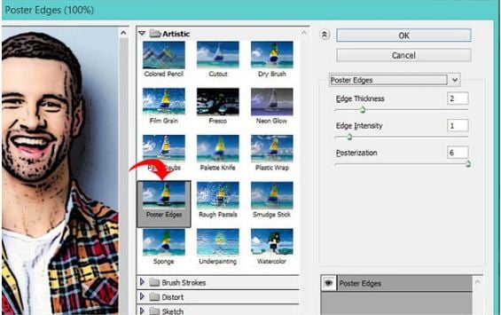Photoshop Image Editor - Miglioramento dei bordi