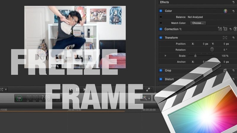 melhor método para congelar frames no Final Cut Pro